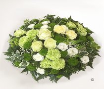 Contemporary Green and Ivory Woodland Posy Code: JGFF65690CWP | Local Delivery Or Collect From Shop Only