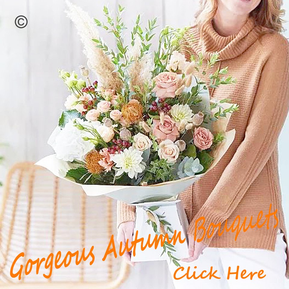 Autumn Themed Flowers - same day delivery Taunton flower delivery