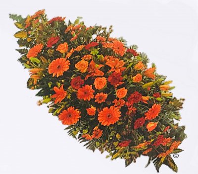 Seasonal Orange and Red Double Ended Spray Code:JGF4733OFS  | Local Delivery Or Collect From Shop Only