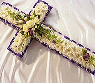 Purple & White Cross