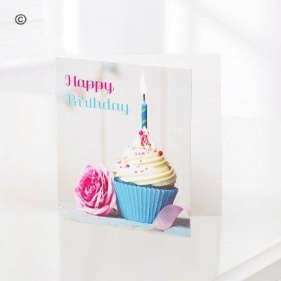 Happy birthday cupcake Card  Code: C05691ZF | National delivery and local delivery or collect from our shop