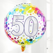 50th birthday balloon Code: JGFB850HBZF  | Local delivery or collect from shop only