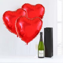 Hearts with champagne Code: JGFV855PRBC  | Local delivery or collect from shop only