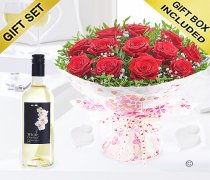 Twelve hugs and Kisses with a Sauvignon Blanc wine Code: JGFV421242RWW | Local delivery or collect from shop only