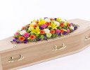 Vibrant Casket Spray Code: F13620VS | National and Local Delivery