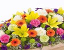 Vibrant Casket Spray Code: F13620VS | National and Local Delivery