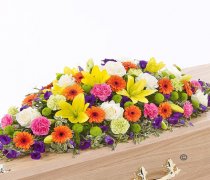 Vibrant Casket Spray Code: F13620VS | National and Local Delivery