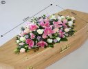 Rose and Eryngium Casket Spray Code: F13600MS | National and Local Delivery