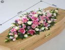 Rose and Eryngium Casket Spray Code: F13600MS | National and Local Delivery