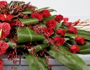 Rose, Orchid and Anthurium Casket Spray Code: F13871RS | National and Local Delivery