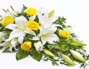 White Lily and Yellow Rose and Spray Code: F13650YS