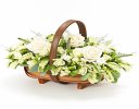 Cream and White Mixed Basket Spray Code: F13070WS