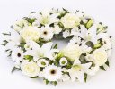 White Rose and Lily Wreath Code: F13050WS