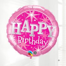 Happy Birthday Balloon Pink Code JGFB237PHB | Local delivery or collect from shop only