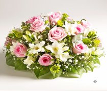 Rose and Freesia Posy Pink and White Code: JGFF960PPW | Local Delivery Or Collect From Shop Only