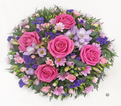 Classic Pink, Lilac and Purple Posy Code: JGFF4180PLP | Local Delivery Or Collect From Shop Only