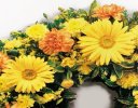 Yellow and Orange Classic Sunshine Wreath Code: JGFF2310YOSW | Local Delivery Or Collect From Shop Only