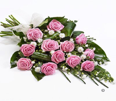 Classic Pink Rose Sheaf Tribute Code: F13491PS | National Delivery and Local Delivery Or Collect From Shop