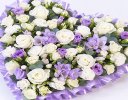 Lilac and White Pastel Heart Code: F13431LS | National and Local Delivery