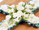 Classic Green and White Cross Code: F13570WS | National and Local Delivery