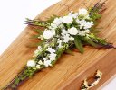 White Orchid and Rose Willow Cross Code: F13561WS | National and Local Delivery