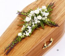 White Orchid and Rose Willow Cross Code: F13561WS | National and Local Delivery