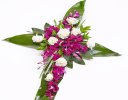 Rose and Orchid Aspidistra Cross Spray Code: F13541MS | National and Local Delivery