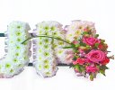 Mum flower letter Tribute Code: JGFF122WM | Local Delivery Or Collect From Shop Only