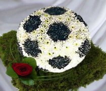 Football Funeral Flowers / 3D Football Code: JGF2301FB