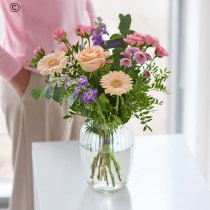 Florist choice flowers in a vase hand-tied Code: VASE1S | National delivery and local delivery or collect from our shop