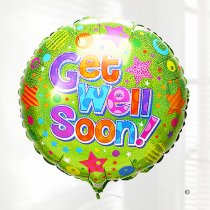 Get Well Balloon Green Code: JGFB011GWG | Local Delivery Or Collect From Shop Only