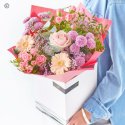 Lily Free Florists Choice Hand tied bouquet made with seasonal flowers Code: LFHT1 | National Delivery and Local Delivery Or Collect From Shop