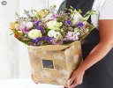 Lily Free Florists Choice Hand tied bouquet made with seasonal flowers Code: LFHT4 | National / local delivery or collect from shop