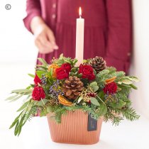 Christmas candle arrangement Code: XARR1 | National delivery and local delivery or collect from shop