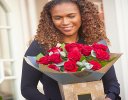 12 Red Rose Hand-tied Interflora Code: RROHT12 | National delivery and local delivery or collect from our shop