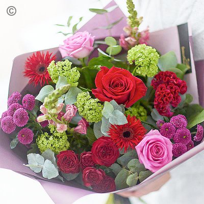 Sumptuous romantic mix hand-tied Code: Code: VHT4 | National delivery and local delivery or collect from our shop
