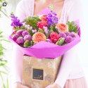 Mothers Day brights lily free bouquet Code: MDLFHTB2  | National delivery and local delivery or collect from shop