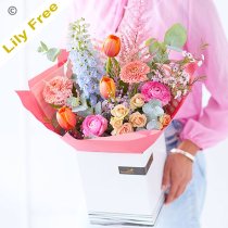 Mothers Day brights lily free bouquet Code: MDLFHTB2  | National delivery and local delivery or collect from shop