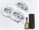 25th anniversary prosecco and balloons Code: JGFA25THP | Local delivery or collect from shop only