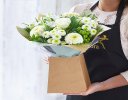 Sympathy lily free florist choice gift box Code: LFGBOX1S | Local delivery or collect from our shop only