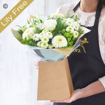 Sympathy lily free florist choice gift box Code: LFGBOX1S | Local delivery or collect from our shop only