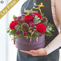 Bespoke Christmas lily free hatbox Code: XLFHBOX1 | Local delivery or collect from shop