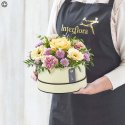 Mothers day lily free pastels hatbox Code: MDLFHBOXP1 | National delivery and local delivery or collect from our shop