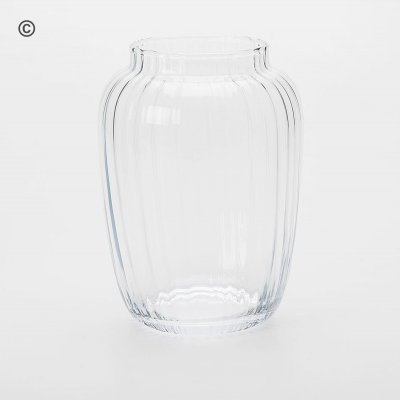 Vintage ribbed glass vase  Code: JGF000874RGV  | Local delivery or collect from shop only