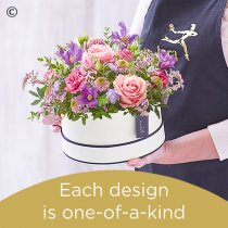Pastel  shades hatbox  Code: HBOX1P   | National delivery and local delivery or collect from shop