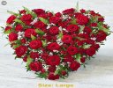 Red rose heart Code: F13460RS | National delivery and local delivery or collect from our shop