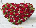 Red rose heart Code: F13460RS | National delivery and local delivery or collect from our shop