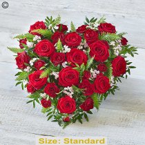 Red rose heart Code: F13460RS | National delivery and local delivery or collect from our shop