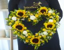 Striking Sunflower Heart Code: F14531YS | National delivery and local delivery or collect from our shop