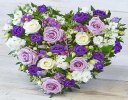 Lovely lilac heart Code: F14521BS | National delivery and local delivery or collect from our shop